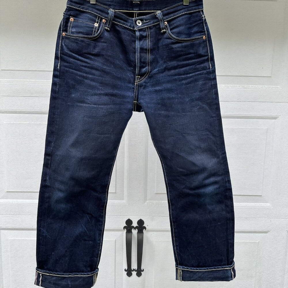 Iron Heart IH-666SII double indigo Japan selvedge denim size 33